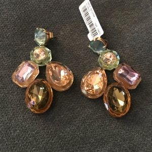 JCREW Colorful Gemstone Earrings NWT